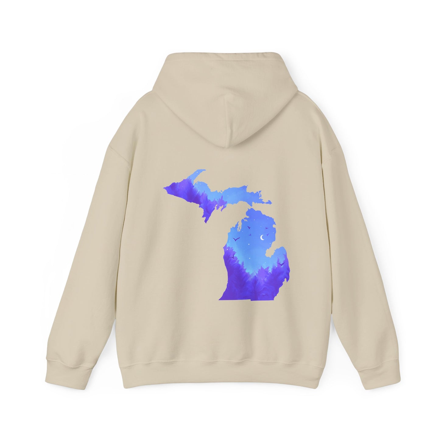 State of Michigan Nature Scene Hooded Sweatshirt