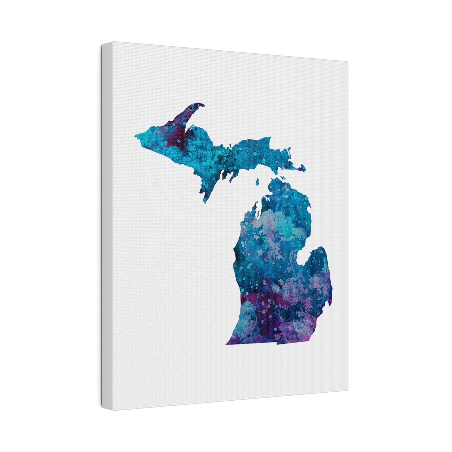 State of Michigan Matte Canvas Print, 8x10