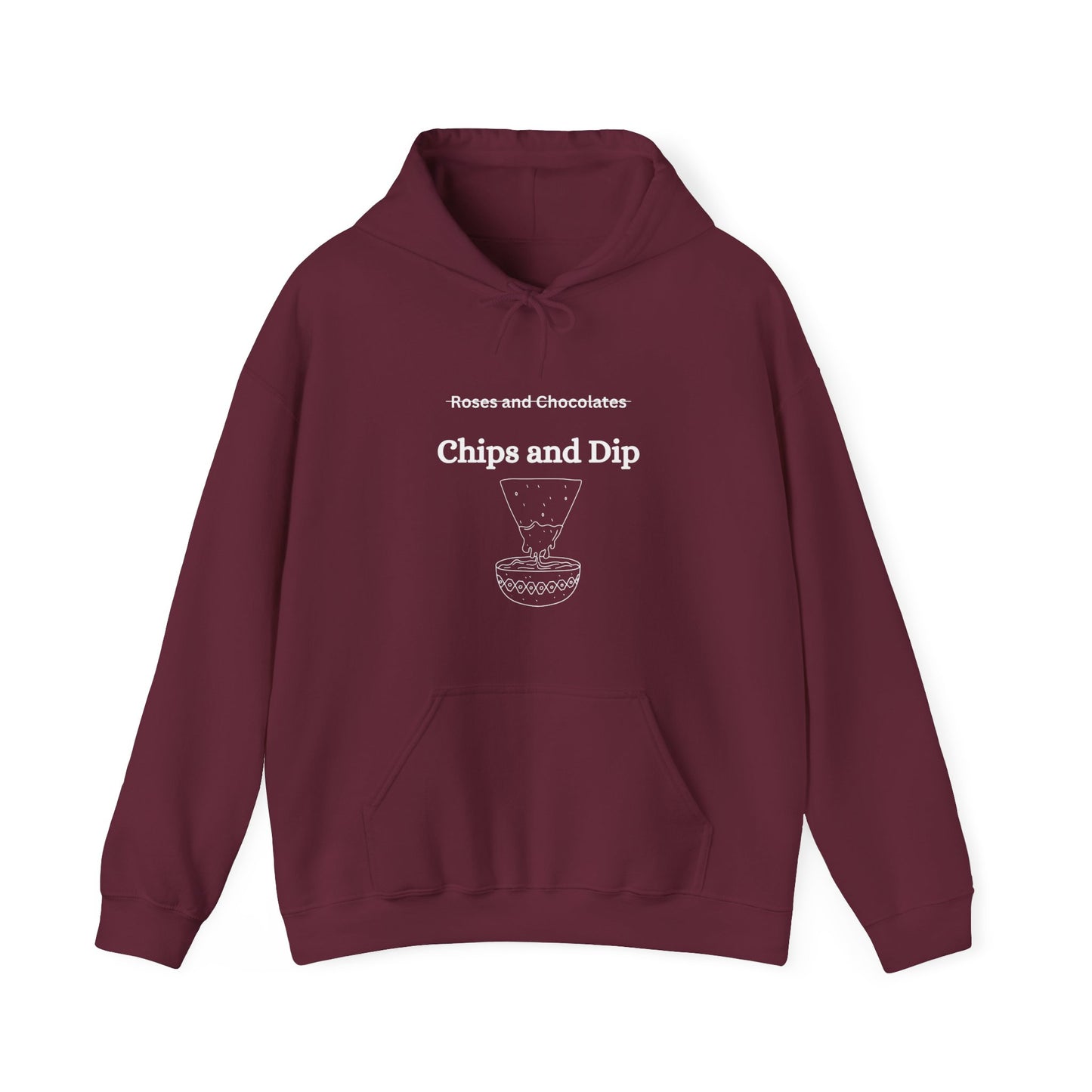 Chips and Dip Funny Valentine's Day Hooded Sweatshirt