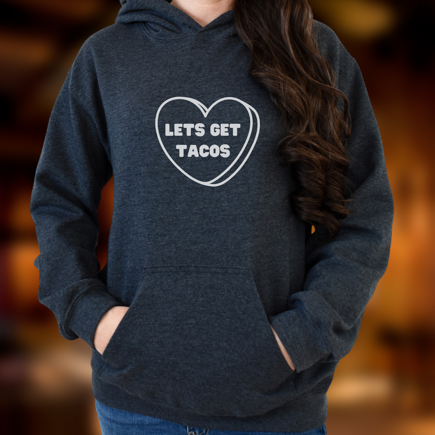 Let's Get Tacos Funny Hooded Sweatshirt
