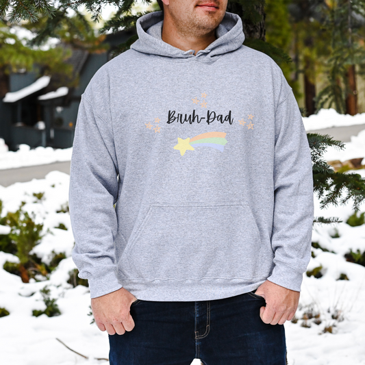 Funny Parenting Bruh-Dad Hooded Sweatshirt