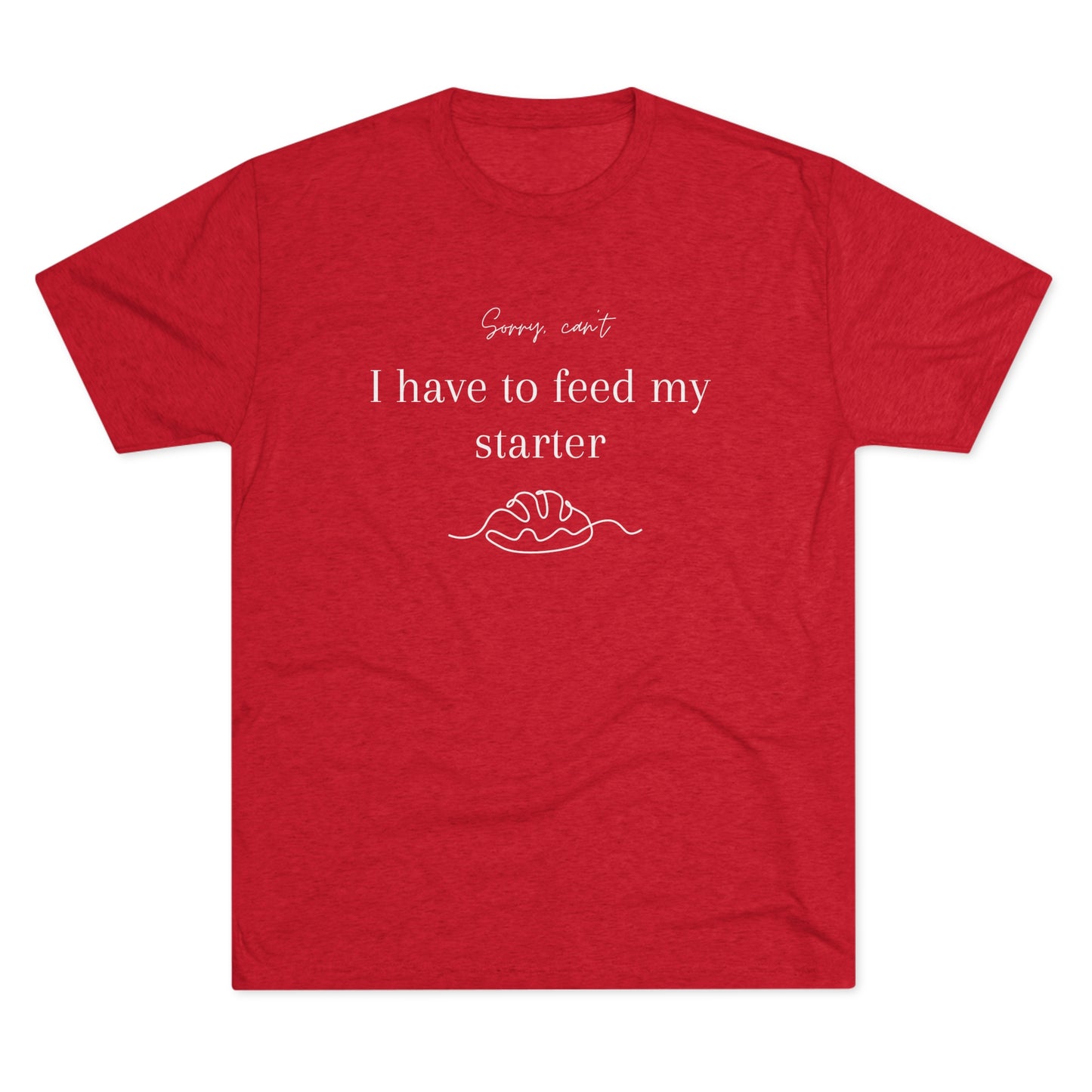 Sourdough baking Tri-Blend Crew Tee