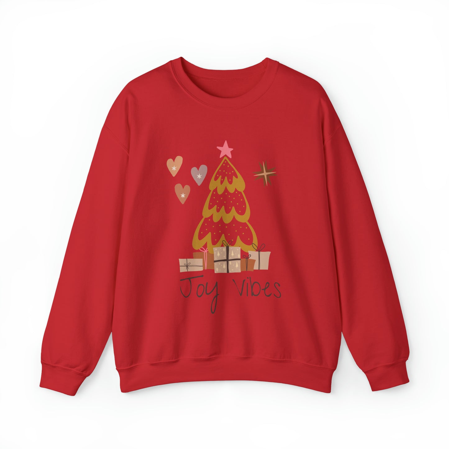 Unique Christmas Joy Vibes Crewneck Sweatshirt