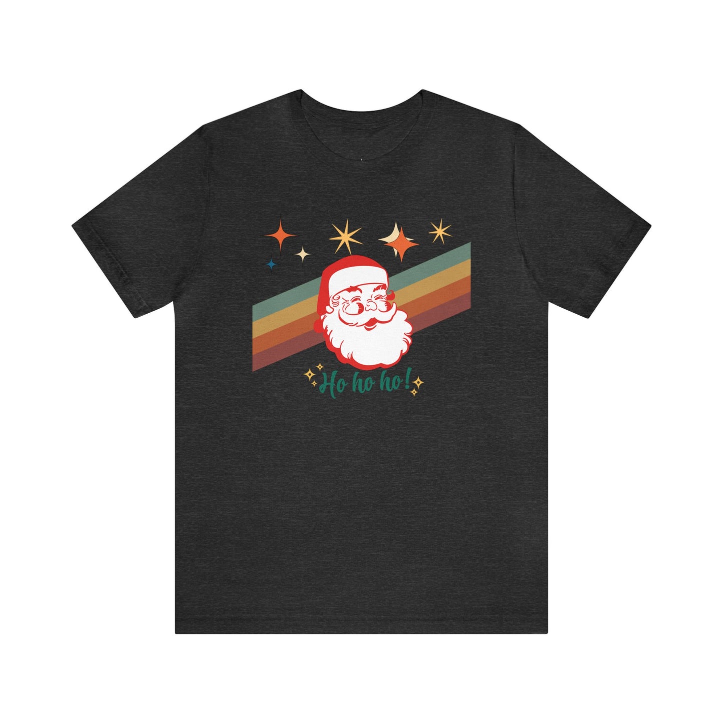 Retro Vintage Christmas Santa Ho Ho Ho Short Sleeve T-Shirt