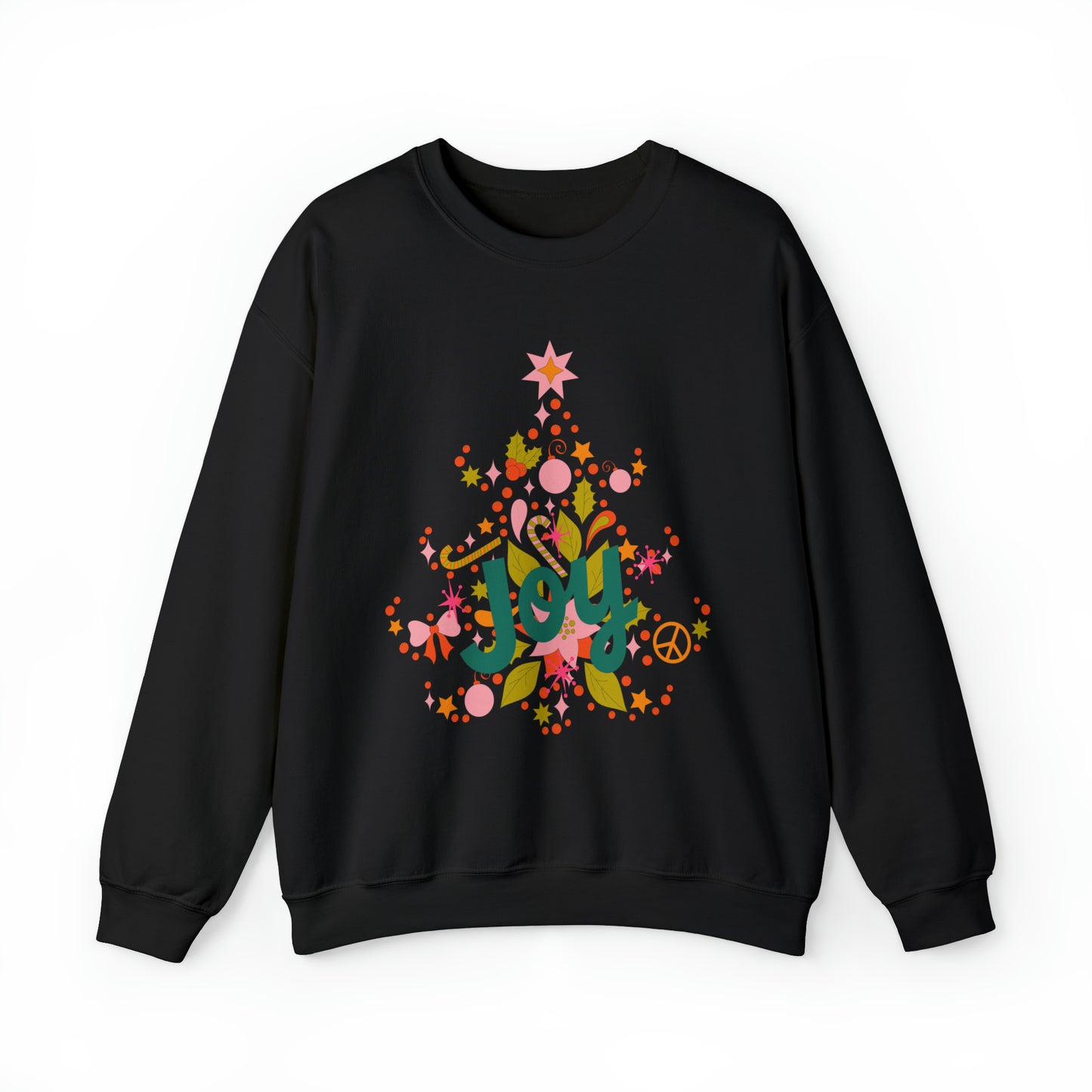 Retro Joy Christmas Crewneck Sweatshirt