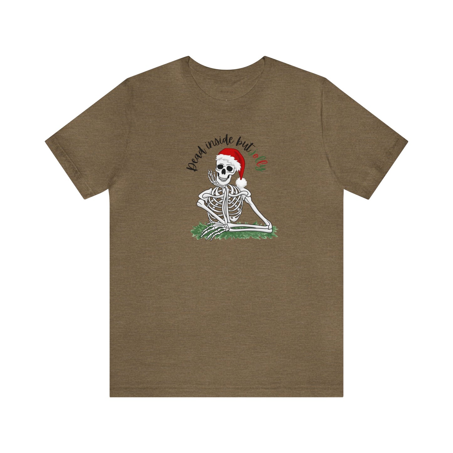 Dead Inside Jolly Christmas Skeleton T-shirt