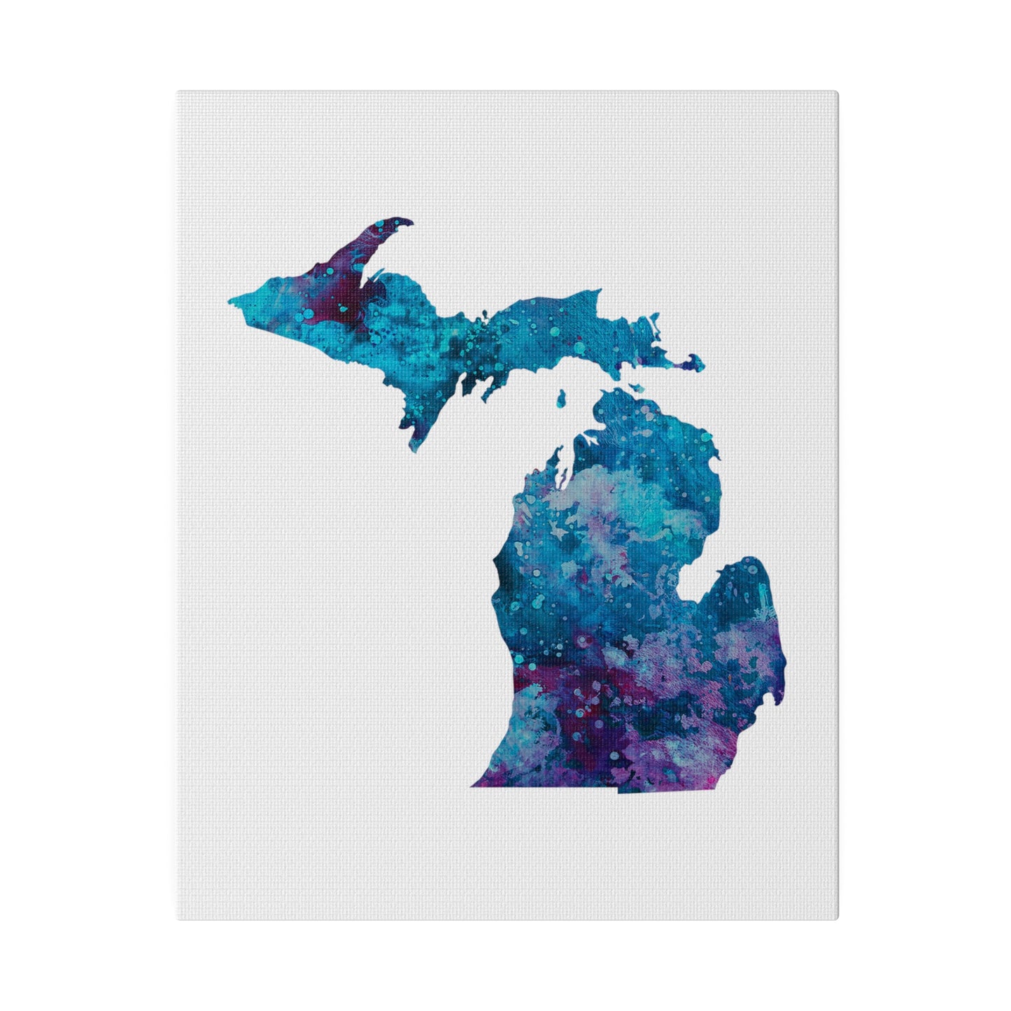 State of Michigan Matte Canvas Print, 8x10