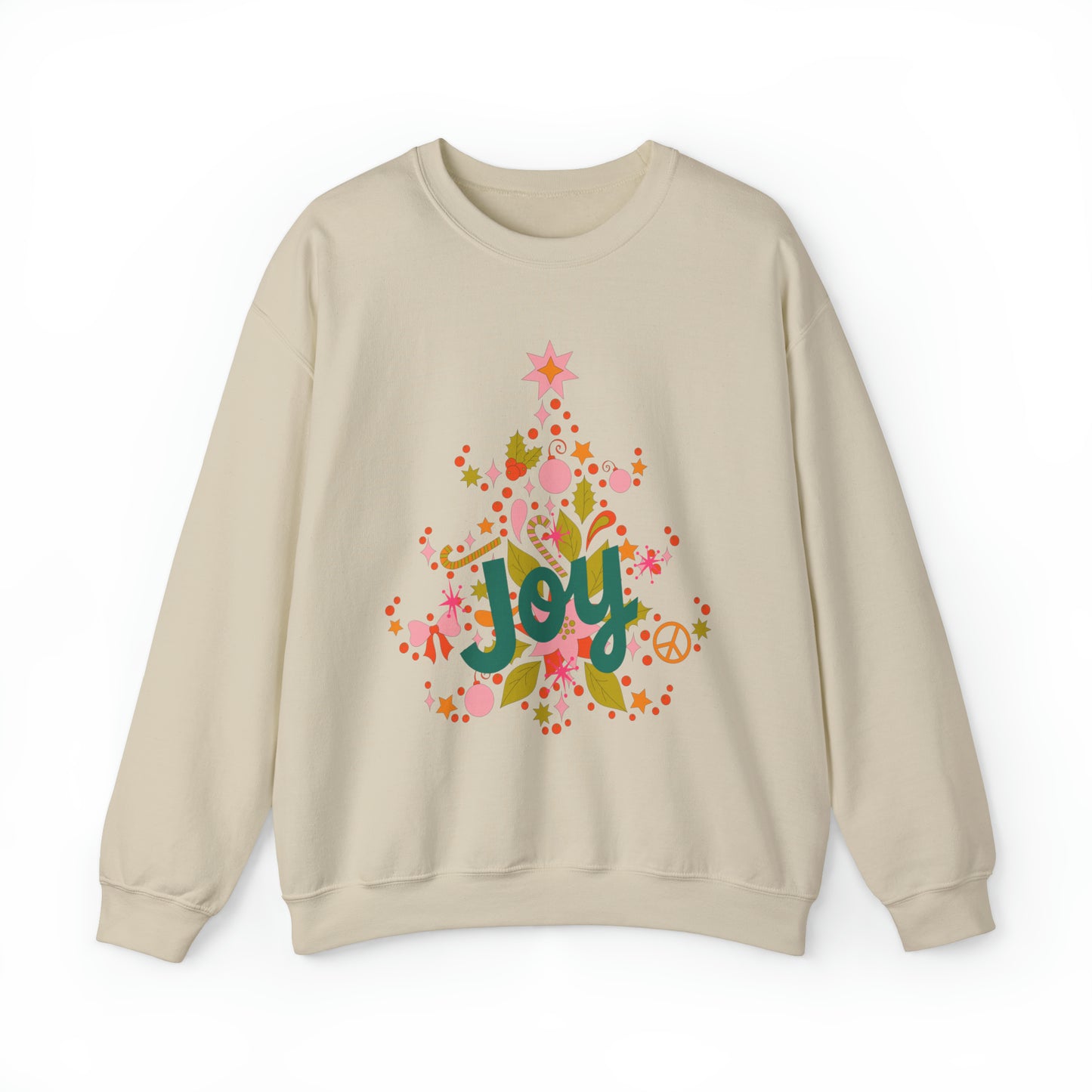 Retro Joy Christmas Crewneck Sweatshirt