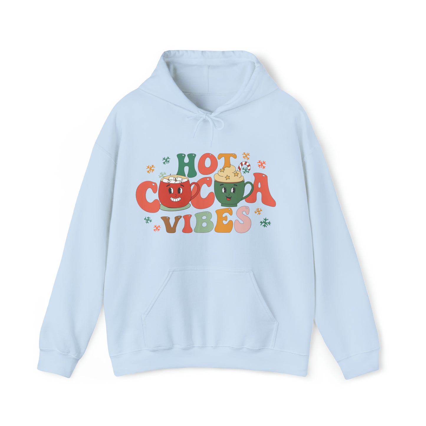 Retro Hot Cocoa Vibes Hooded Sweatshirt