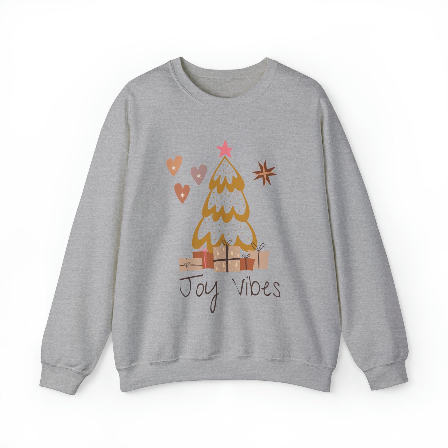 Unique Christmas Joy Vibes Crewneck Sweatshirt