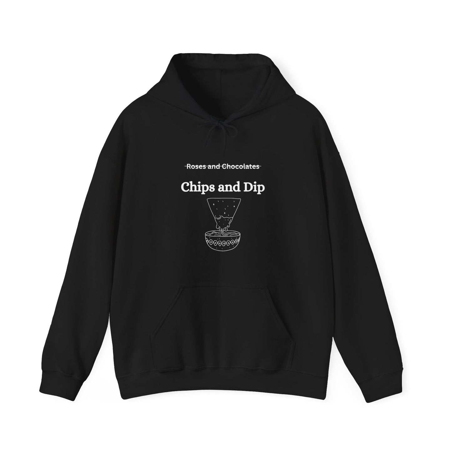 Chips and Dip Funny Valentine's Day Hooded Sweatshirt