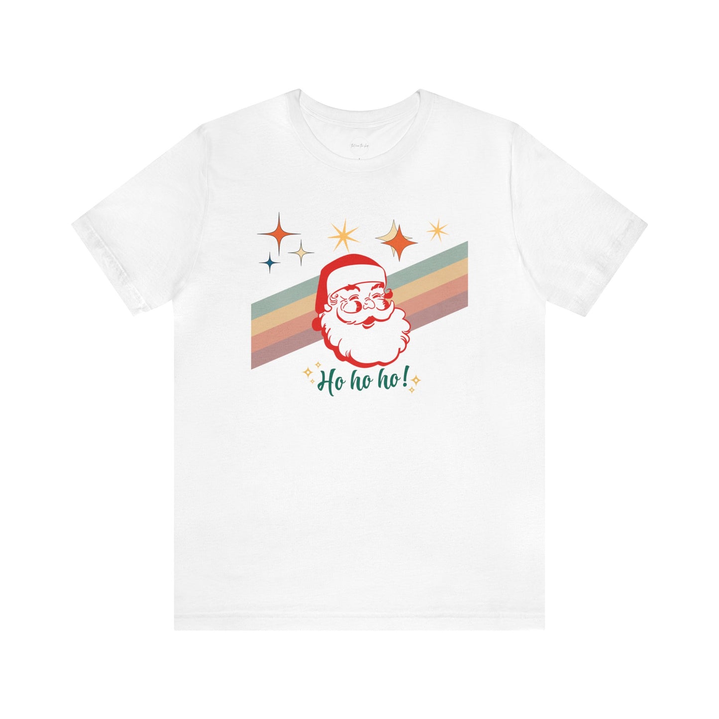 Retro Vintage Christmas Santa Ho Ho Ho Short Sleeve T-Shirt