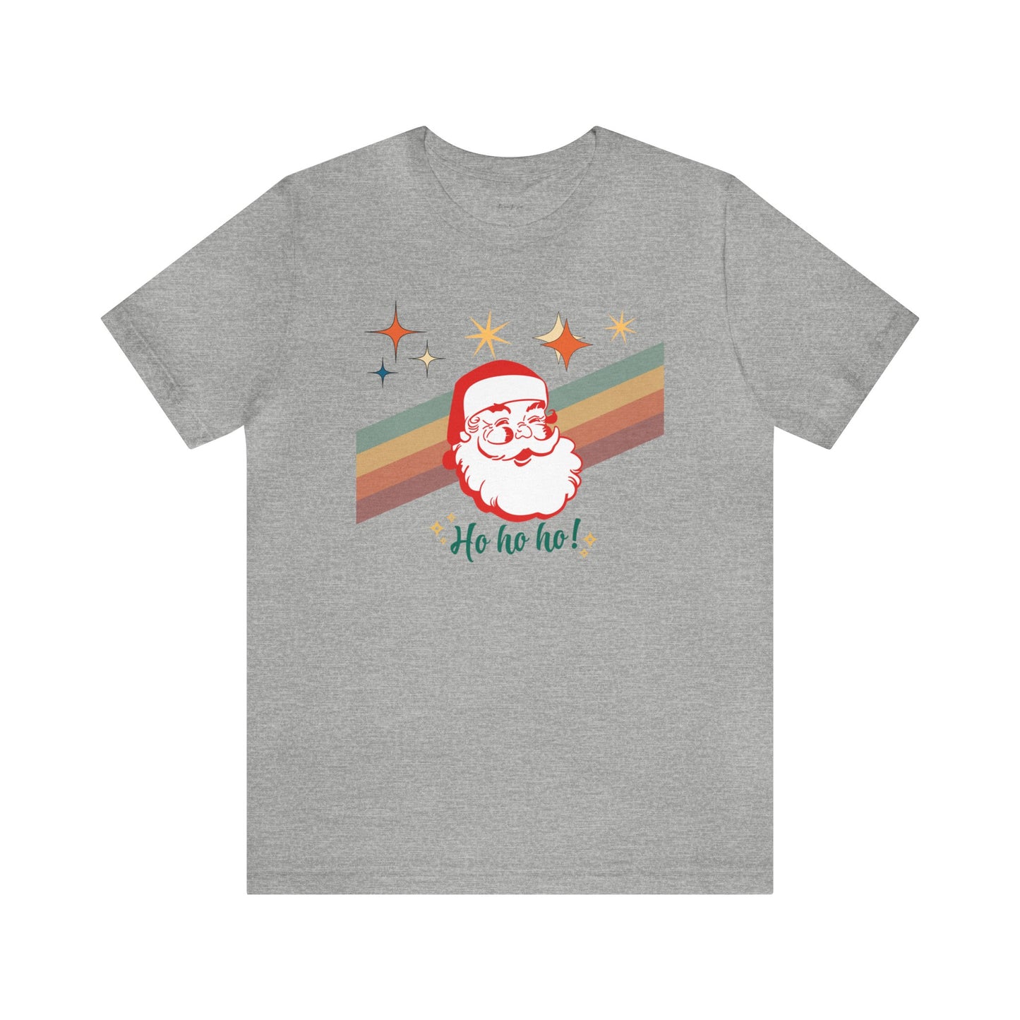 Retro Vintage Christmas Santa Ho Ho Ho Short Sleeve T-Shirt