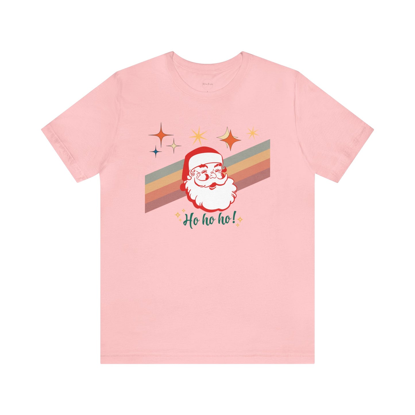 Retro Vintage Christmas Santa Ho Ho Ho Short Sleeve T-Shirt