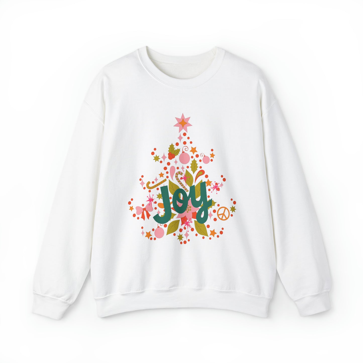 Retro Joy Christmas Crewneck Sweatshirt